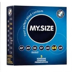 PRESERVATIVO MY SIZE 64mm 3...